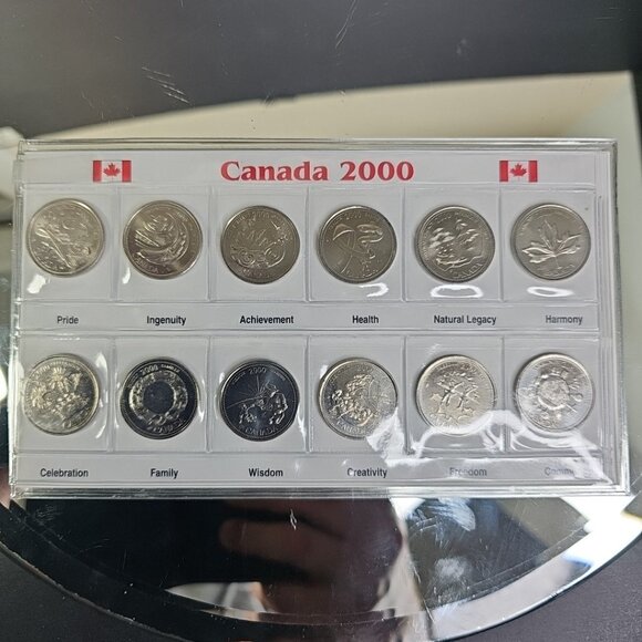 Vintage 2000 Millennium Quarters Canada's Future Coin Set Collectible Gift Set - Picture 1 of 7